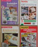 4 x kruissteek tijdschriften zie foto's, Hobby en Vrije tijd, Ophalen of Verzenden, Zo goed als nieuw, Handborduren, Overige typen