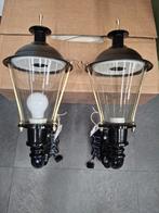 Gerestaureerde antieke wandlamp Hoorn. Buitenverlichting, Ophalen, Wandlamp, 50 tot 250 watt, Netvoeding