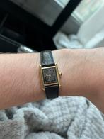 Cartier Tank Vermeil, Overige merken, Staal, Ophalen of Verzenden, Leer