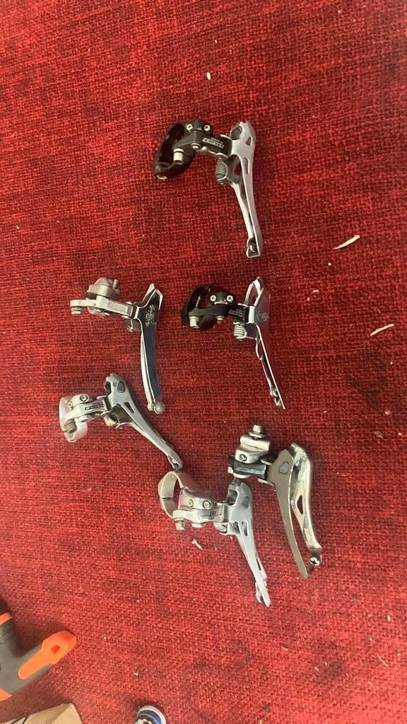 Campagnolo Record Voorderailleur, Fietsen en Brommers, Fietsonderdelen, Gebruikt, Racefiets, Derailleur of Ketting, Ophalen of Verzenden