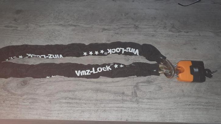 Vinz-Lock ART 4 Kettingslot, Fietsen en Brommers, Fietsaccessoires | Fietssloten, Gebruikt, Kettingslot, Ophalen of Verzenden