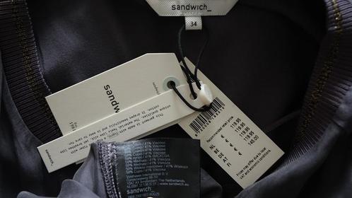 nieuwe grijze SANDWICH jurk, Kleding | Dames, Jurken, Nieuw, Maat 34 (XS) of kleiner, Grijs, Boven de knie, Verzenden