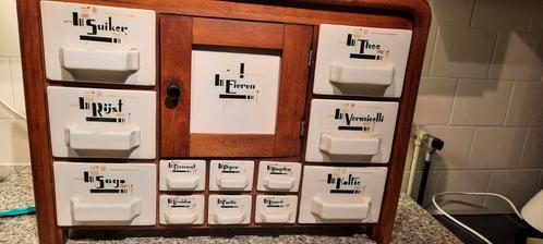 kruiden eieren suiker en meel kastje, Antiek en Kunst, Antiek | Keukenbenodigdheden, Ophalen