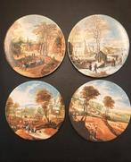 Vier decoratieve borden met de 4 jaargetijden, Ophalen of Verzenden