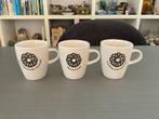 3x koffiekopjes met Zeeuwse spreuken, Ophalen of Verzenden, Zo goed als nieuw, Overige stijlen, Kop(pen) en/of Schotel(s)