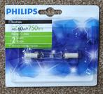 1x PHILIPS HALOGEENBUIS 48W (60W) R7S WW, DIMBAAR en 1x 80W, 30 tot 60 watt, Nieuw, Bipin of Steekvoet, Ophalen of Verzenden