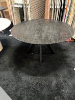 Ronde mangohouten eettafel 130cm zwart, Huis en Inrichting, Tafels | Eettafels, Info@savoireinteriors.com, 100 tot 150 cm, Rond