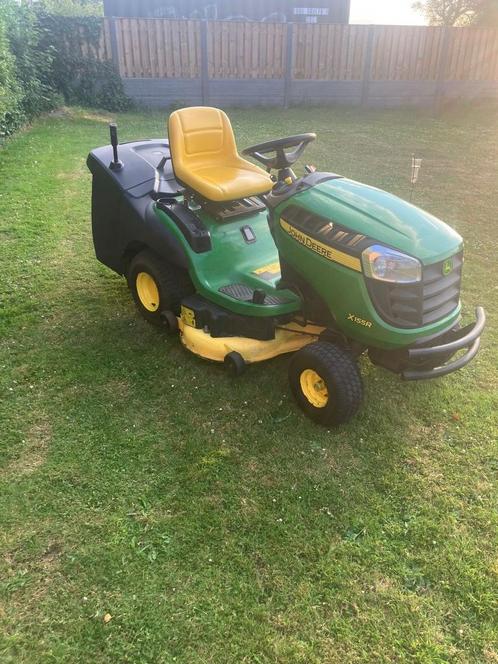 john deere zitmaaier, Tuin en Terras, Zitmaaiers, Gebruikt, 90 tot 120 cm, Elektrische starter, Opvangbak, Ophalen