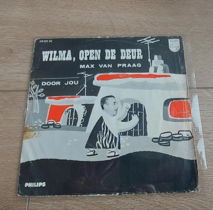Topper piraat piratenhit. Wilma, open de deur. Max van Praag, Cd's en Dvd's, Vinyl | Nederlandstalig, Zo goed als nieuw, Levenslied of Smartlap