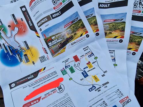 formule 1 spa francochamps (bronze) kaarten (vandaag), Tickets en Kaartjes, Overige Tickets en Kaartjes, Drie personen of meer