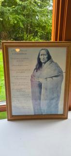 3 Indianen Schilderijen met Tekst, Ophalen of Verzenden