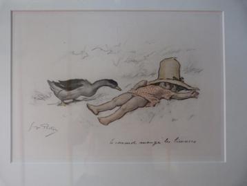 Georges Redon - Le canard mange les limaces