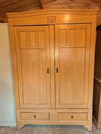 Zeer oude geschilderde eiken kast., Huis en Inrichting, Ophalen, Gebruikt, 25 tot 50 cm, 100 tot 150 cm