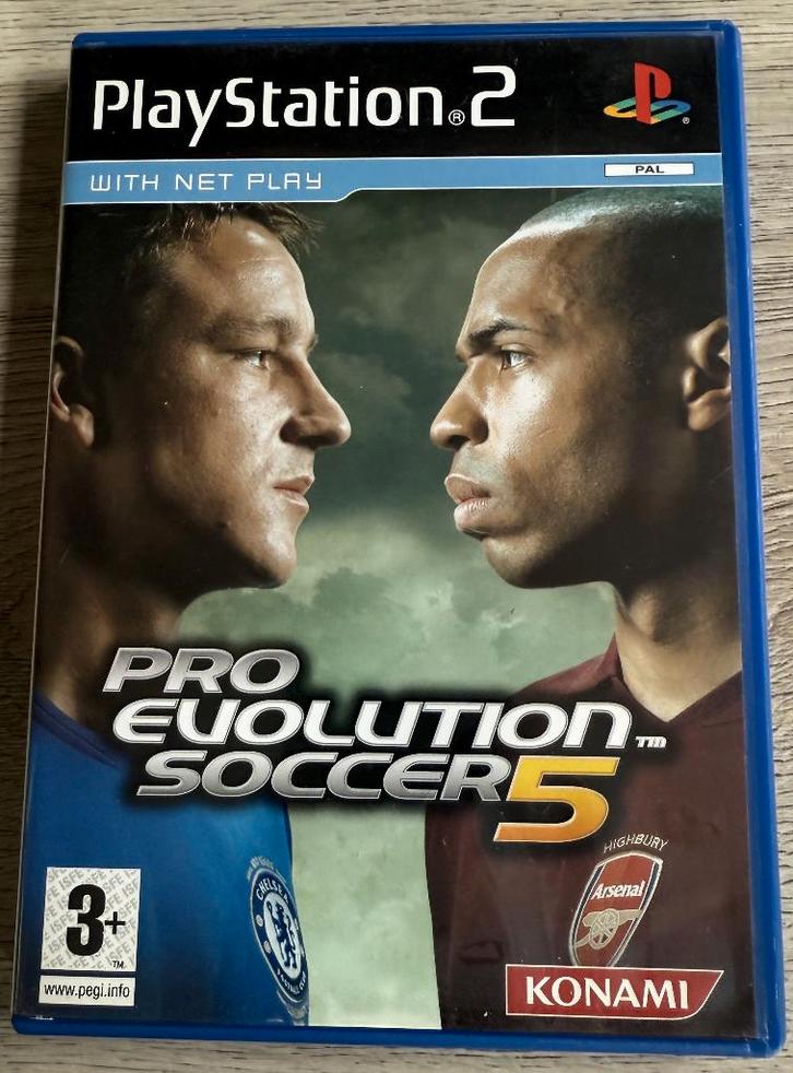 Pro Evolution Soccer 5 – PlayStation 2 (PAL), Spelcomputers en Games, Games | Sony PlayStation 2, Gebruikt, Sport, 3 spelers of meer