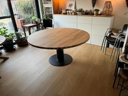Eiken Ronde tafel gratis bezorgd., Huis en Inrichting, Tafels | Eettafels, Nieuw, Eikenhout