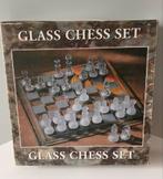 Vintage Glazen Schaakspel, Hobby en Vrije tijd, Gezelschapsspellen | Bordspellen, Een of twee spelers, Ophalen of Verzenden, Gebruikt
