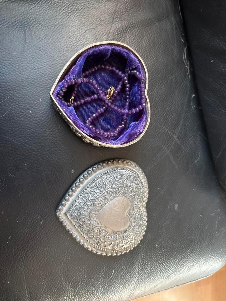 Zilveren Sieradendoosje Retro Vintage, Antiek en Kunst, Antiek | Goud en Zilver, Zilver, Ophalen of Verzenden