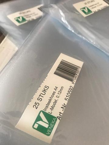 500x insteek hoes A4 L + 23-ringbandhoes transparant Showtas beschikbaar voor biedingen