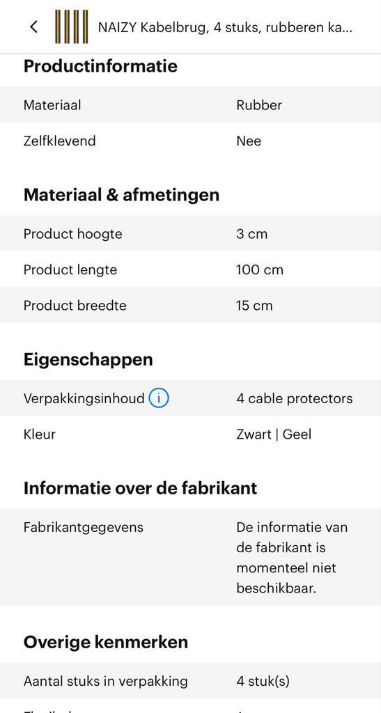 NAIZY Kabelbrug - 4 stuks - Nieuw in doos, Doe-het-zelf en Verbouw, Elektra en Kabels, Ophalen of Verzenden