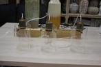 Moderne hanglamp Vancouver Light & Living brons & glas, Ophalen of Verzenden, Zo goed als nieuw, Glas