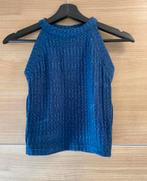 Geribde crop top Bershka maat XS/S - NIEUW!, Kleding | Dames, Nieuw, Maat 34 (XS) of kleiner, Blauw, Zonder mouw