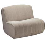 Fauteuil Busto Taupe kwantum nieuwstaat, Huis en Inrichting, Fauteuils, Ophalen of Verzenden, Nieuw, Stof, 75 tot 100 cm