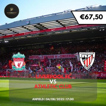 Tickets Liverpool - Athletic Club beschikbaar voor biedingen