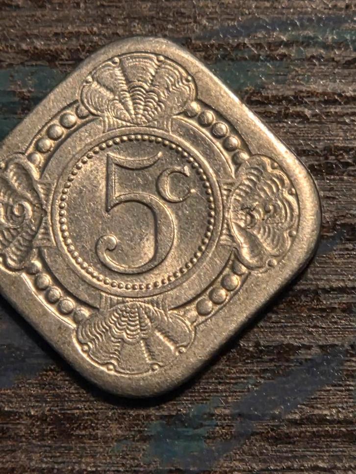 Zeldzame 5 Cent Munt Wilhelmina, Postzegels en Munten, Munten | Nederland, Losse munt, 5 cent, Koningin Wilhelmina, Ophalen of Verzenden