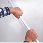 MSV Douchestang 70-120cm - Uitschuifbaar Wit, Ophalen of Verzenden, Nieuw, Wit, Overige typen