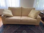 2 maal een geelkleurige tweezitsbank - 195 cm breed, Ophalen, Gebruikt, 150 tot 200 cm, Tweepersoons