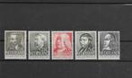 Nederland 1939, NVPH 318 t/m 322, Ongebruikt., Verzenden, T/m 1940, Postfris