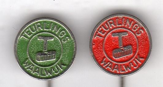 Speldje TEURLINGS DIERVOEDERFABRIEK WAALWIJK (A3), Verzamelen, Speldjes, Pins en Buttons, Verzenden, Gebruikt, Overige onderwerpen