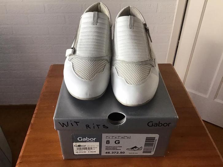 Gabor wit 42, Kleding | Dames, Schoenen, Zo goed als nieuw, Sneakers of Gympen, Wit, Ophalen of Verzenden