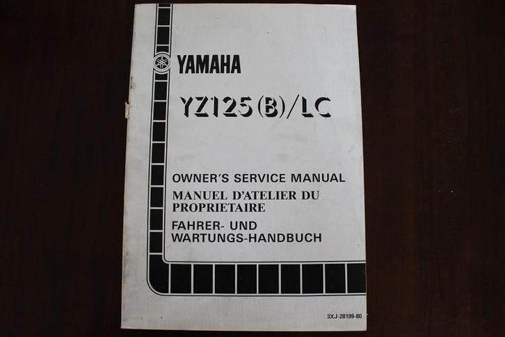 Yamaha YZ125 B LC 1990 motorcycle service manual YZ 125, Motoren, Handleidingen en Instructieboekjes, Yamaha, Ophalen of Verzenden