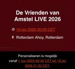 6 2e rang zitplaats Tickets Vrienden Amstel Live 19 Jan 2026, Tickets en Kaartjes, Concerten | Rock en Metal, Drie personen of meer