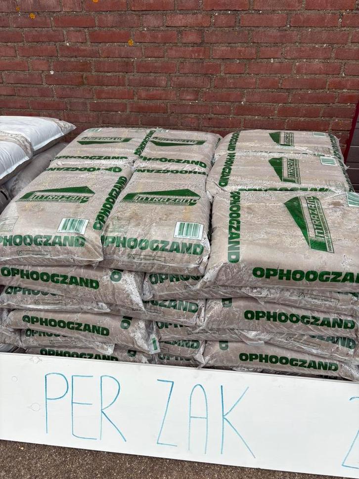 UITVERKOOP ZAND EN GRIND ZAKKEN, Tuin en Terras, Zand, Nieuw, Ophalen