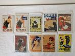 9 vintage blikken ansichtkaarten, Ophalen of Verzenden, Overige thema's