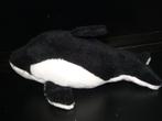 SLIGRO ORCA ZACHTE BADSTOF ZWART/WIT MET BRUINE OOGJES. CA 1, Kinderen en Baby's, Speelgoed | Knuffels en Pluche, Ophalen of Verzenden