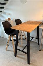 Bartafel met 2 Krukken, Ophalen, Gebruikt, Met voetsteun, 90 cm of meer