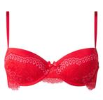 Hunkemöller Willow voorgevormde rode kanten bh beha 85C, Hunkemöller, Ophalen of Verzenden, Rood, BH