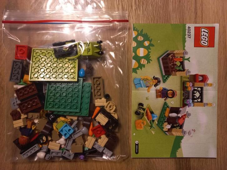 60% Korting op gebruikte Lego Pasen 40237 Paaseierenjacht, Kinderen en Baby's, Speelgoed | Duplo en Lego, Zo goed als nieuw, Lego