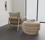 Honey, Sofa Company, poef, hocker, bijzettafel met glasplaat, Huis en Inrichting, Ophalen, 125 cm of meer, Rond, Zo goed als nieuw