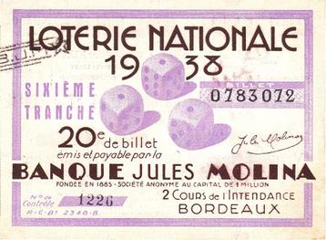 LOTERIE NATIONALE 1938 beschikbaar voor biedingen