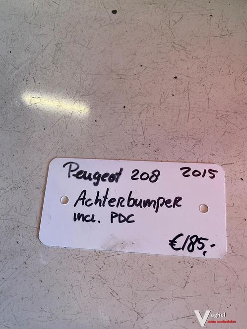 Peugeot 208 2015  Achterbumper incl. pdc, Auto-onderdelen, Carrosserie en Plaatwerk, Bumper, Achter, Gebruikt, Ophalen