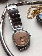 Vintage jaren 50 Junghans horloge Koperkleurig secondewijzer, Sieraden, Tassen en Uiterlijk, Horloges | Dames, Staal, Gebruikt