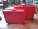 2 rode hardcase koffers van Delsey, Ophalen of Verzenden, Zo goed als nieuw