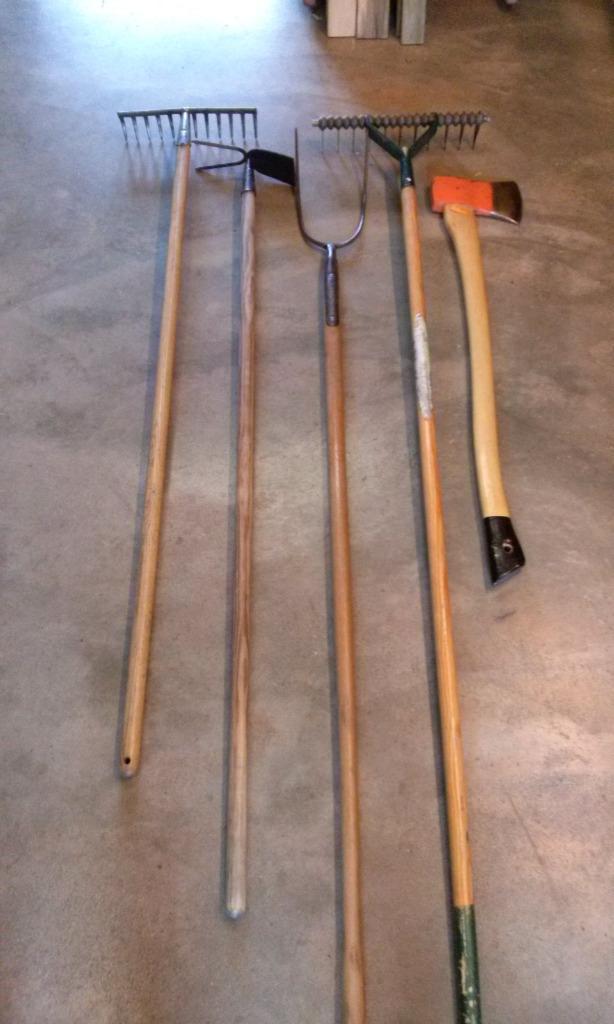 Hark Cultivator Grashark Hakbijl Verticuteerhark Vork Schep, Tuin en Terras, Hand-tuingereedschap, Zo goed als nieuw, Onkruidsteker