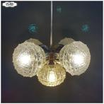Vintage kroonluchter Miroslav Cermak Lustry Kamenicky Senov, Ophalen, Zo goed als nieuw, Glas, Miroslav Cermak voor Lustry Kamenicky Senov