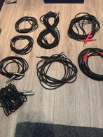 9 x Hi-Fi of audio kabels (Jack/Jack, Jack/XLR en XLR/XLR), Audio, Tv en Foto, Audiokabels en Televisiekabels, Ophalen of Verzenden