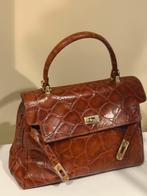 I SANTI - Made in Italy vintage alligator tas, Ophalen of Verzenden, Zo goed als nieuw, Bruin